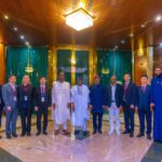 President Bola Tinubu with Governor Abdullahi Sule of Nasarawa State, who was accompanied by Mr. Hi Yongwei, Chairman of Avatar New Energy Materials Company Limited, and Mr. Zhenhua Pei, Chairman, Canmax Technologies on Friday in Abuja. Photo: X.com/@DOlusegun