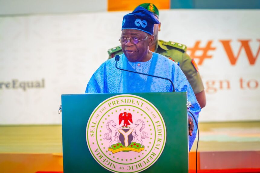 President Bola Tinubu on Monday launched a campaign to promote inclusive education, skill development, and gender equity. Photo: Nigerian Presidency