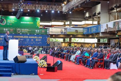 William Samoei Ruto, PhD President of The Republic of Kenya at the Kenyatta International Convention Centre, Nairobi, for the African Development Bank Group and Africa Development Fund Annual Meetings. Photo: X/@WilliamsRuto