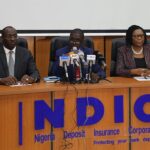MD/CE Nigeria Deposit Insurance Corporation (NDIC) Mr. Bello Hassan at the press conference on the review of the maximum deposit insurance coverage level on Thursday, 2nd May 2024. Photo: NDIC