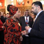 Zambia’s High Commissioner to the United Kingdom, Macenje Mazoka (left) and Scottish First Minister, Mr. Humza Yousaf (Right)