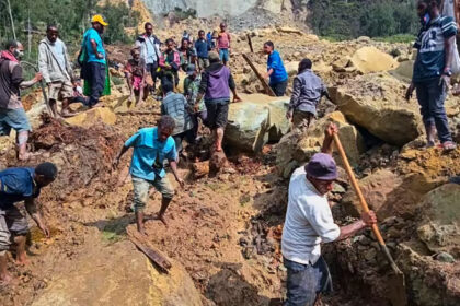 More than 670 people are feared dead following the landslide. Mohamud Omer/International Organization for Migration/AP