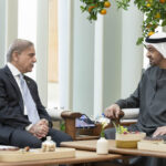 ABU DHABI, 23rd May, 2024 (WAM) -- UAE President His Highness Sheikh Mohamed bin Zayed Al Nahyan met today with His Excellency Muhammad Shehbaz Sharif, Prime Minister of the Islamic Republic of Pakistan, who is on a working visit to the country.