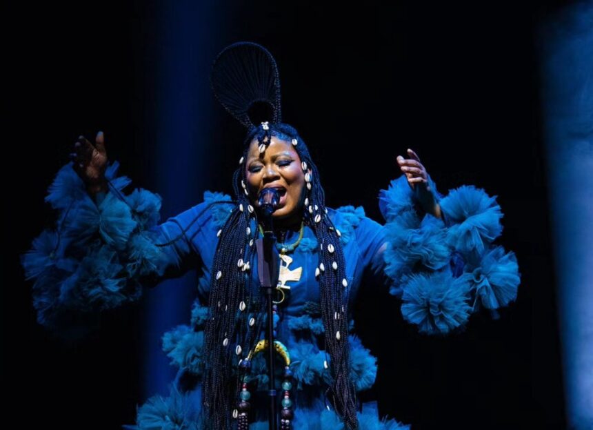 Thandiswa Mazwai at the Big Top Arena, Carnival City. Photo: Thokozani Arthur Dlamini
