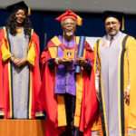 Professor Toyin Falola receives an Honorary degree at the University of Pretoria. Photo: University of Pretoria