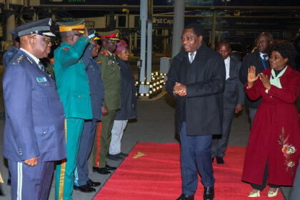 Hakainde Hichilema, President of the Republic of Zambia departs for the United Kingdom, where we will visit Scotland and England. Photo: MoFAIC Zambia