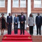 Hakainde Hichilema, President of the Republic of Zambia,USAID Deputy Administrator Ms Isobel Coleman and other stakeholders. Photo: MoFAIC Zambia