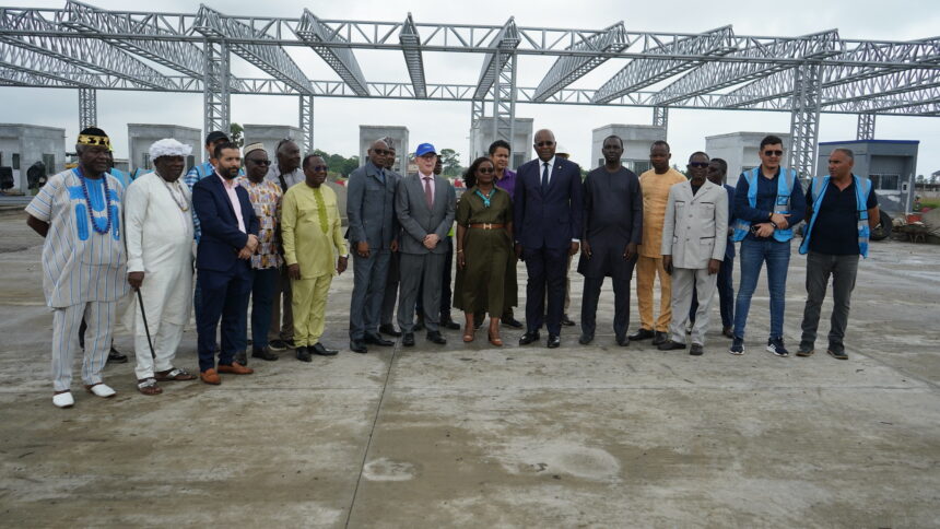 Representatives from development partner organizations recently visited the construction site of the Lomé-Cotonou road upgrade project in Togo.