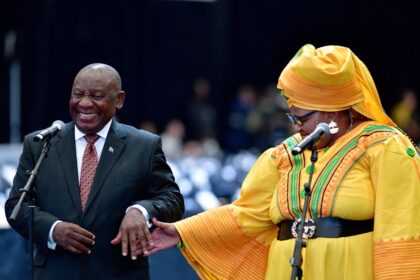 Chief Justice Raymond Zondo swears in designated members of the National Assemby and administers the oath/ affirmation to the Republic and the Constitution of South Africa during the First Sitting of the National Assembly of the 7th Parliament taking place at the Cape Town International Convention Centre in the Western Cape.