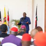 President William Ruto address the bishops during the meeting at Statehouse on June 29, 2024. Image: PCS