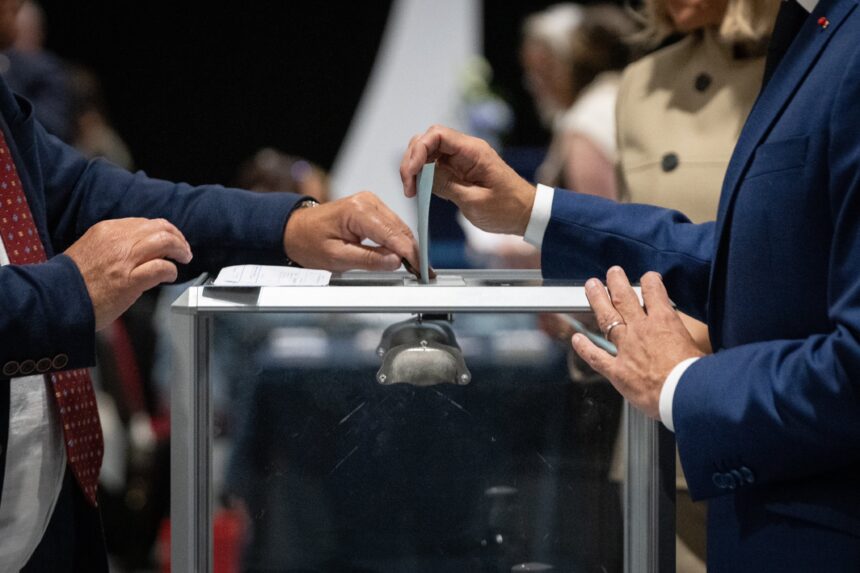 French voters headed to the polls on Sunday in the first round of a snap parliamentary election. Photo: X/@EmmanuelMacron