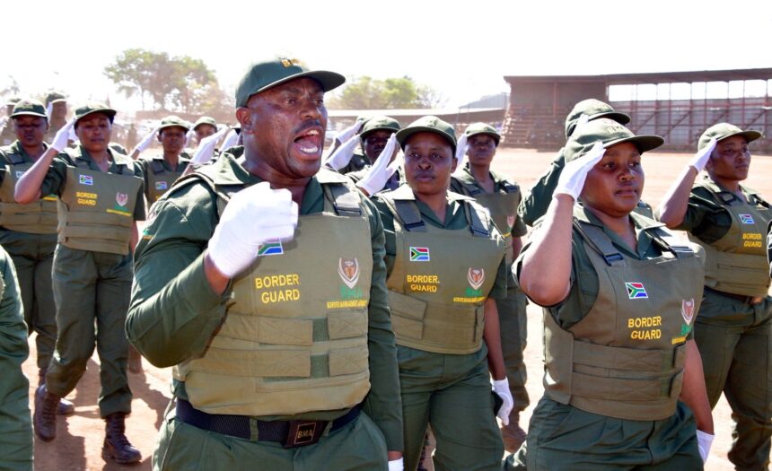 Officers from the Border Management Authority in South Africa