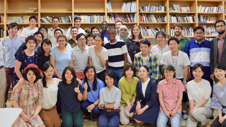 OSIPP students professors group photo at Osaka University.