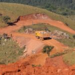 Tonnes of green chert are loaded onto tipper trucks and taken for export. Photo: Anthony Borrel