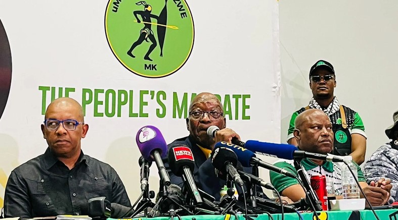 Former President Jacob Zuma, now leading the Umkhonto we Sizwe (MK) Party, has condemned the so-called Government of National Unity as a white-led alliance between the DA and ANC.