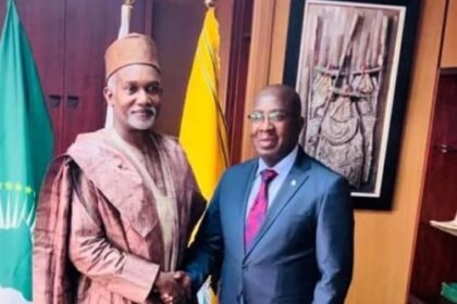 Zambia’s Deputy Commissioner of Police, Mr. Mubita Nawa, as Africa’s candidate for the Secretary-General of INTERPOL and Ambassador Yusuf M. Tuggar, Minister of Foreign Affairs