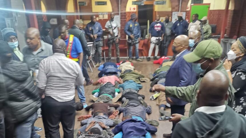 FILE PHOTO: SA passport syndicate bust by law enforcers at the Home Affairs office in Krugersdorp in 2022