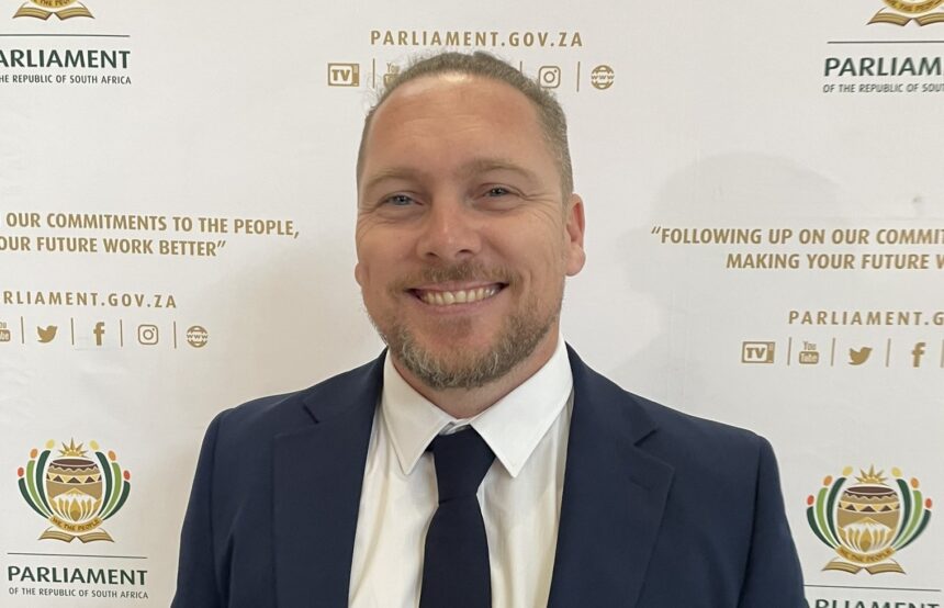 DA MP Renaldo Gouws photo. Image: X/@RenaldoGouws