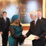 Zambia's Ambassador to the Federal Republic of Germany Her Excellency Winnie Natala Chibesakunda presented her Letters of Credence to Petr Pavel, President of the Czech Republic. Photo: MoFAIC Zambia