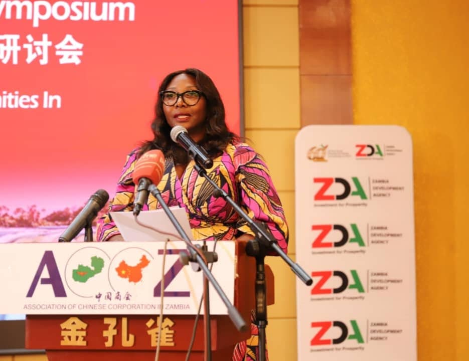 Ms. Etambuyu Anamela Gundersen, Permanent Secretary International Relations and Cooperation attended the 2023-2024 ACCZ Annual General Meeting and Economic Symposium organized by the Zambia Development Agency and the Association of Chinese Corporations in Zambia. Photo: MoFAIC Zambia