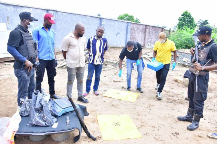 Joachin Chikaodi Mbonu.;s mansion in Imo State, Nigeria. Photo: NDLEA
