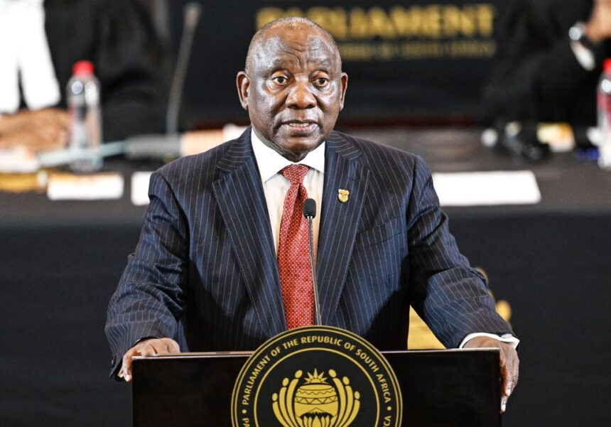 Cyril Ramaphosa, President of the Republic of South Africa at the opening of Parliament Address for the Seventh Administration at the Cape Town City Hall on the 18th July 2024. Photo: X/@PresidencyZA