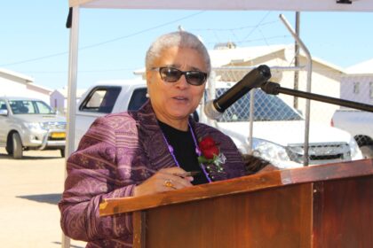 Namibia's Deputy Minister of Home Affairs and Immigration, Lucia Witbooi,