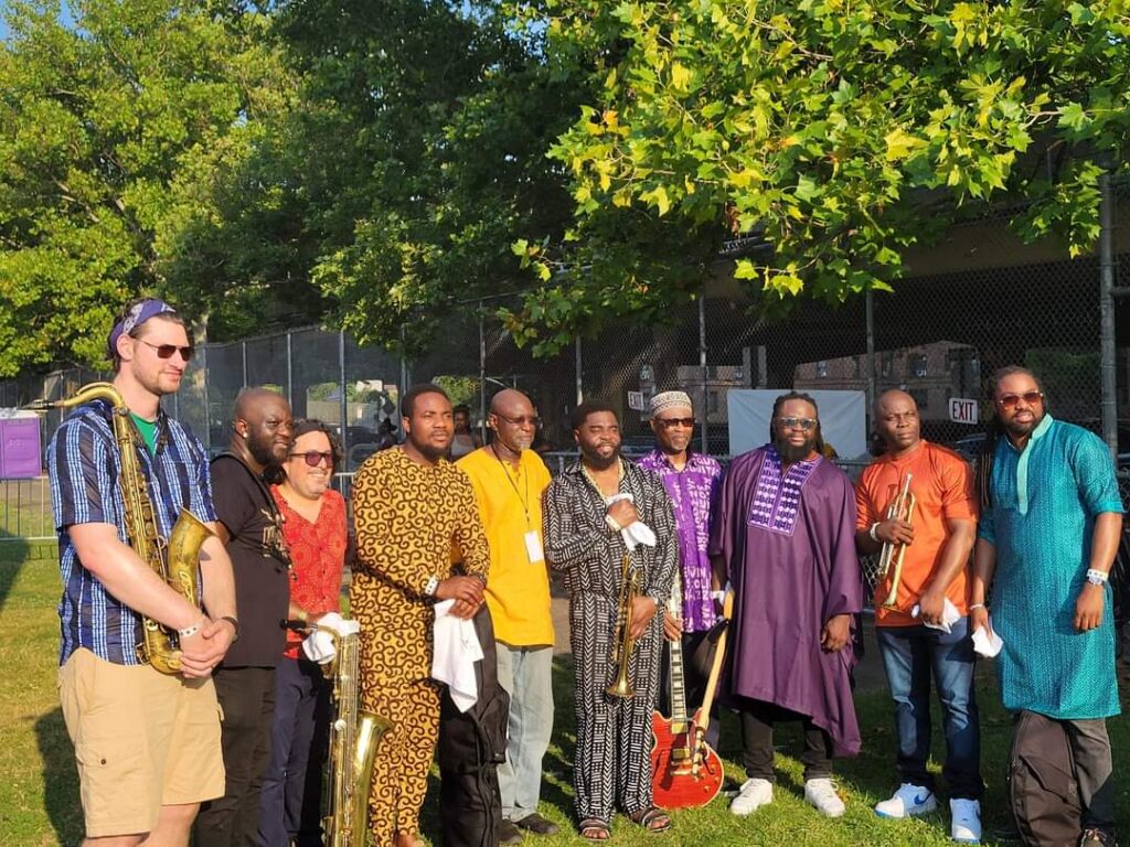 Dr. Segun Shabaka, International African Arts Festival, Chair Board of Directors, DrFelix and the Afro Soul Band. Photo: Kenna Williams