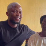 Nigerian comic Chukwuebuka Emmanuel 'Brain Jotter' Amuzie with highlife icon Mike ‘Gentleman’ Ejeagha. Photo: Instagram