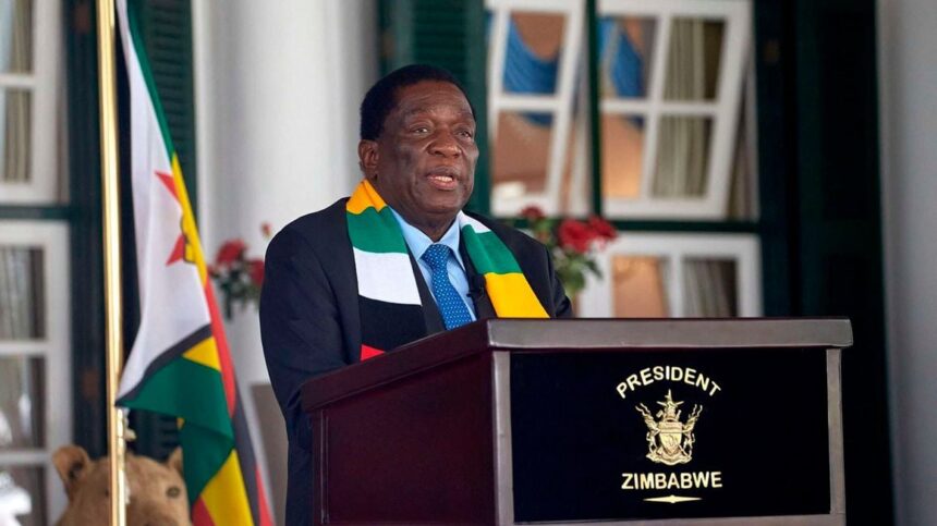 President of Zimbabwe Emmerson Mnangagwa. File | AFP
