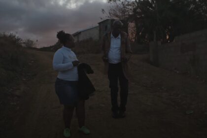 Emmanuel Madonsela dancing with his wife in the "Healing" official music video.
