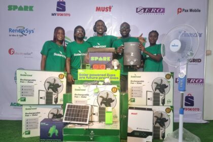 Solar Cool team at the opening of the Solar Cool Smart Hub in Lagos, Nigeria/ Photo: Victor Owolabi