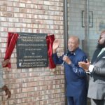 Dr Nangolo Mbumba, President of the Republic of Namibia on the Occasion of the Inauguration of Khorixas Vocational Training Centre. Photo: Namibian Presidency