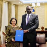 Juba, 8 August 2024 (MFA&IC) Ms. Vijaya Souri, the new Chief of Mission for the International Organisation for Migration (IOM) to South Sudan, presented her letters of credentials to the Minister of Foreign Affairs and International Cooperation, Hon. Ramadan Mohammed Abdallah Goc. Photo: MoFAIC South Sudan