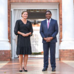 Hakainde Hichilema, ,President of the Republic of Zambia received Letters of Credence from the new Ambassador of the Kingdom of Denmark to Zambia, Her Excellency Ms. Elsebeth Sondergaard Krone. Photo: MoFAIC Zambia