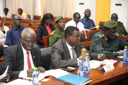 Juba 13, August 2024 (MFA&IC) The Deputy Minister of Foreign Affairs and International Cooperation Hon. Amb. Monday Semaya Kumba chaired High-Level Coordination Forum conducted monthly between government institutions, UNMISS, and other UN Agencies to discuss issues of mutual interests. Photo: MoFAIC South Sudan