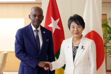 On August 23, FM Kamikawa held a meeting with Professor Robert Dussey, Minister of Foreign Affairs, Regional Integration and Togolese Abroad of the Republic of Togo who is visiting Japan to participate in the Tokyo International Conference on African Development (TICAD) Ministerial Meeting. Photo: MoFA Japan