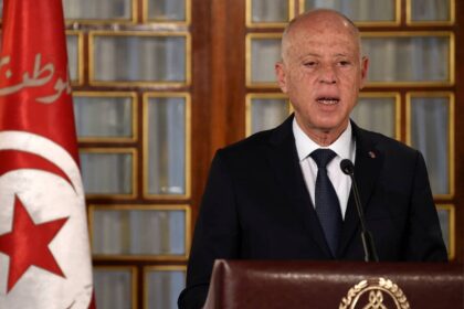 Tunisian President Kais Saied. (Reuters)