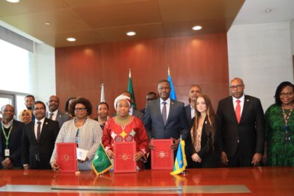 The tripartite agreement was signed in Addis Ababa on Thursday, August 22, with the Rwandan government represented by Ambassador to Ethiopia and Permanent Representative to the AU Maj Gen (Rtd) Charles Karamba.