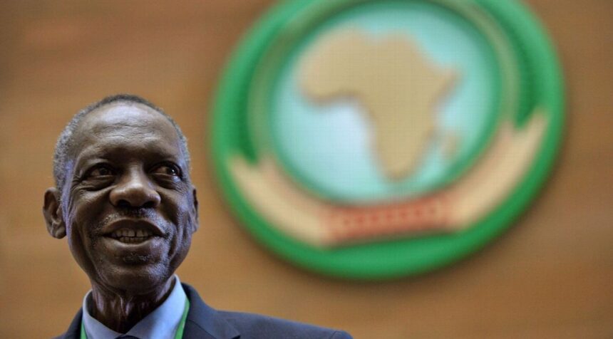 Issa Hayatou, the long-serving president of the Confederation of African Football (CAF)