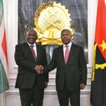 His Excellency President Cyril Ramaphosa arriving at the Presidential Palace in Luanda, Republic of Angola where he is received by President João Manuel Gonçalves Lourenço and conducted through the Silent Guard of Honour. Photo: X/@PresidencyZA