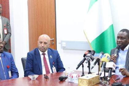 EFCC Executive Chairman, Ola Olukoyede, hands over $180,300 and 53 recovered vehicles to the Royal Canadian Mounted Police (RCMP) on September 6, 2024, as assets recovered for Canadian victims of Nigerian fraudsters. Photo: X/@officialEFCC