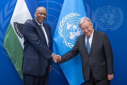 His Majesty King Letsie III concluded his mission to the High-Level Week of the 79th Session of the United Nations General Assembly with the much-anticipated bilateral meeting with the Secretary General of the United Nations, H.E Mr. Antonio Guterres. Photo: MoFAIR Lesotho
