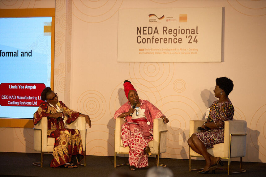 The 2024 NEDA Sector Network Conference highlighted collaboration among Sub-Saharan Africa and German experts on 'Socio-economic Development in Africa: Creating and Sustaining Decent Work.' Photo: GIZ