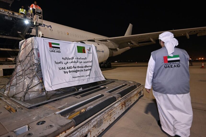 UAE planes deliver vital humanitarian aid to Zambia and Guinea Conakry. Photo: WAM