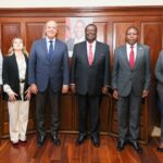 Dr. Musalia Mudavadi and Ambassador José Blanco: Prime Cabinet Secretary Dr. Musalia Mudavadi engages in bilateral talks with Dominican Republic Ambassador José Blanco on advancing South-South Cooperation and legal agreements. Photo: MoFA Kenya
