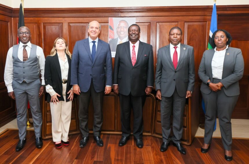 Dr. Musalia Mudavadi and Ambassador José Blanco: Prime Cabinet Secretary Dr. Musalia Mudavadi engages in bilateral talks with Dominican Republic Ambassador José Blanco on advancing South-South Cooperation and legal agreements. Photo: MoFA Kenya