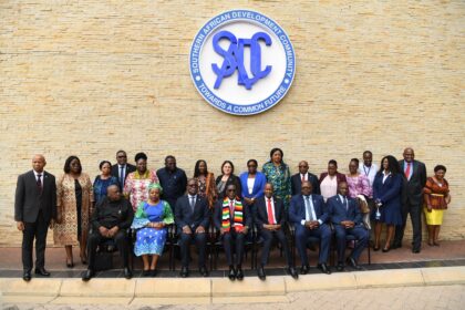 SADC Chairperson Dr. Mnangagwa during his visit to the SADC Secretariat in Gaborone, Botswana, on December 13, 2024