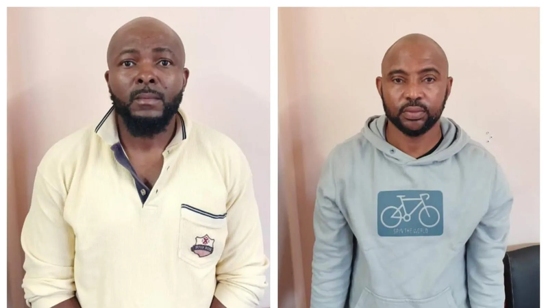 Police arrested Nigerian nationals, Chima Ihekwoaba,44, and Uchechukwu Mbaogu, 26, for dealing in drugs. Photo: Supplied