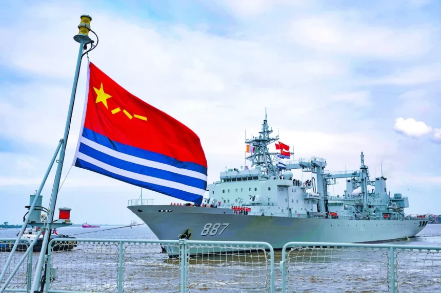 Chinese naval presence in the Gulf of Guinea is helping to protect its oil interests as it flexes its military muscles. Photo: Xinhua